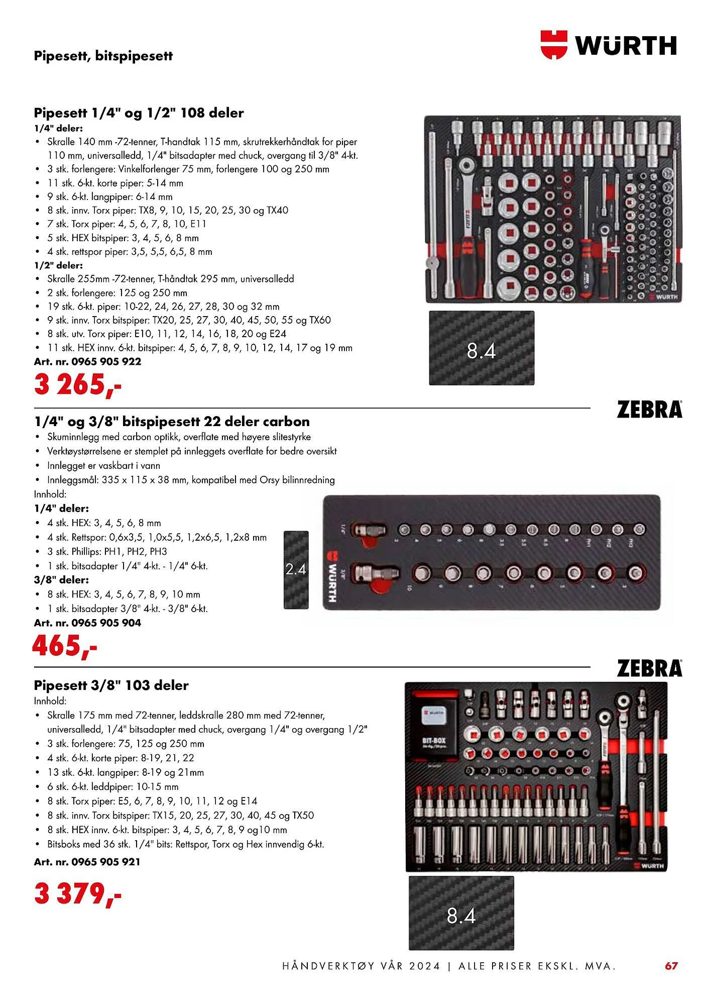 Würth Kundeavis fra 5. februar til 2. juni 2024 - kundeavisside 67