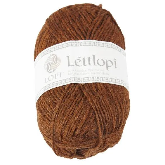 Ullgarn Lettlopi 50 g mørk rus