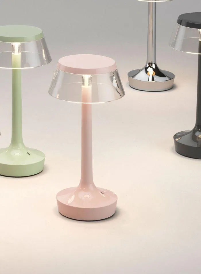 Bon Jour Unplugged oppladbar bordlampe - french rose