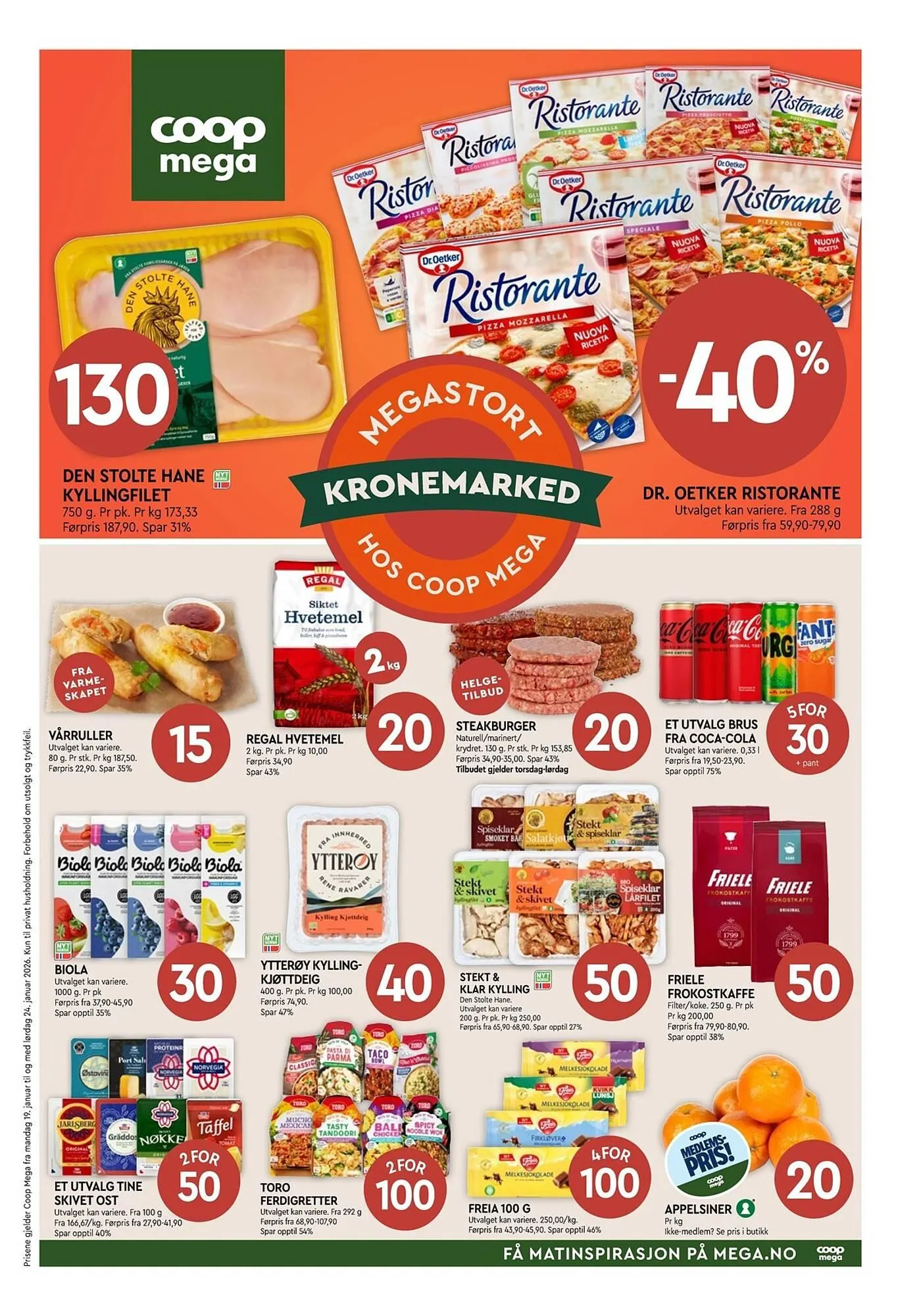 Coop Mega kundeavis fra 19. januar til 24. januar 2026 - kundeavisside 1