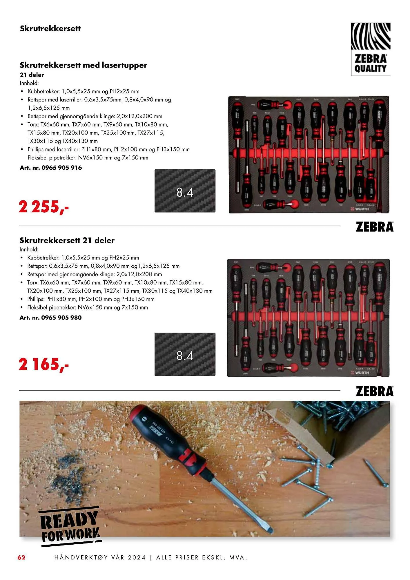 Würth Kundeavis fra 5. februar til 2. juni 2024 - kundeavisside 62