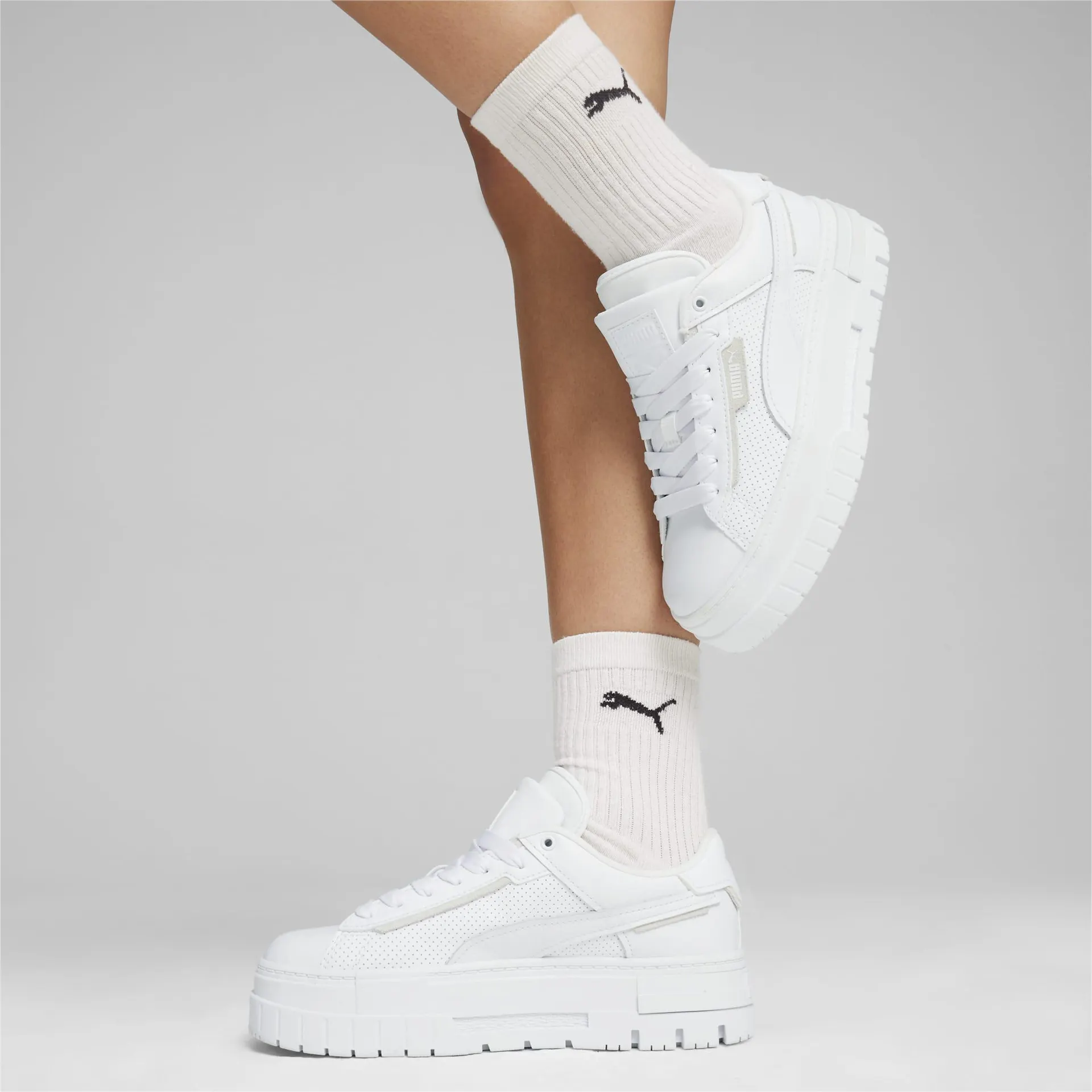 Mayze Crashed Leather Women's Sneakers