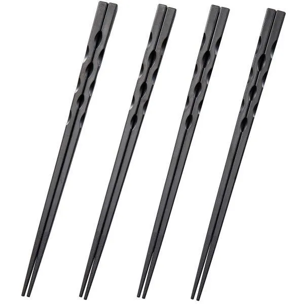 Mörke spisepinner 4 stk svart