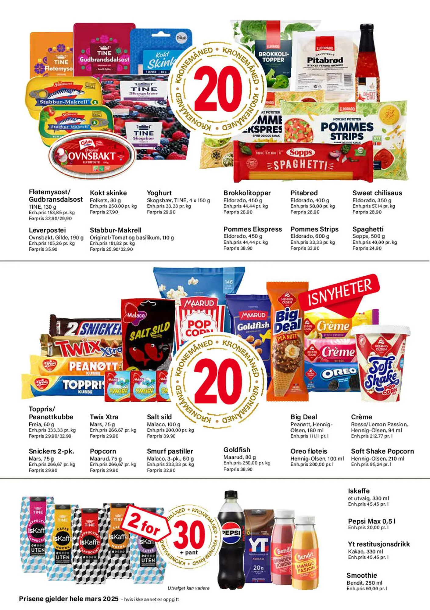 Nærbutikken Kundeavis fra 1. mars til 31. mars 2025 - kundeavisside 2