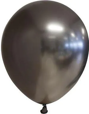 10 stk 30 cm - Grå Glossy Mirror Ballonger