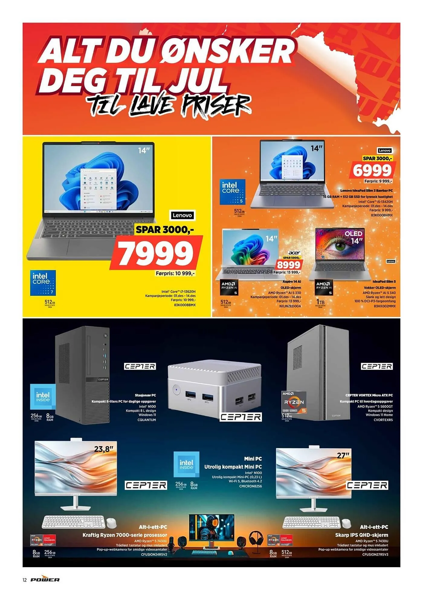 POWER kundeavis fra 1. desember til 7. desember 2025 - kundeavisside 12