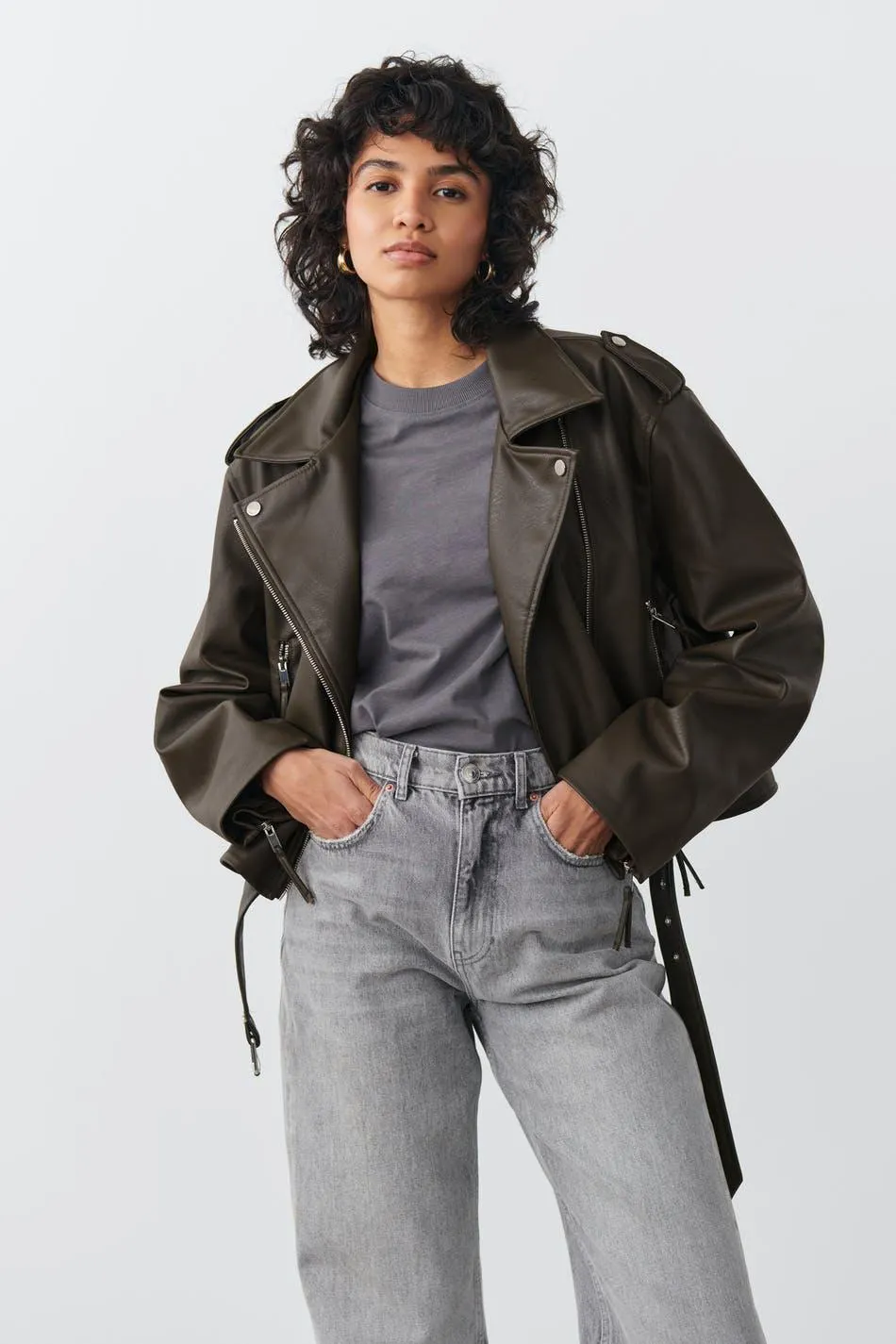 Basic biker jacket