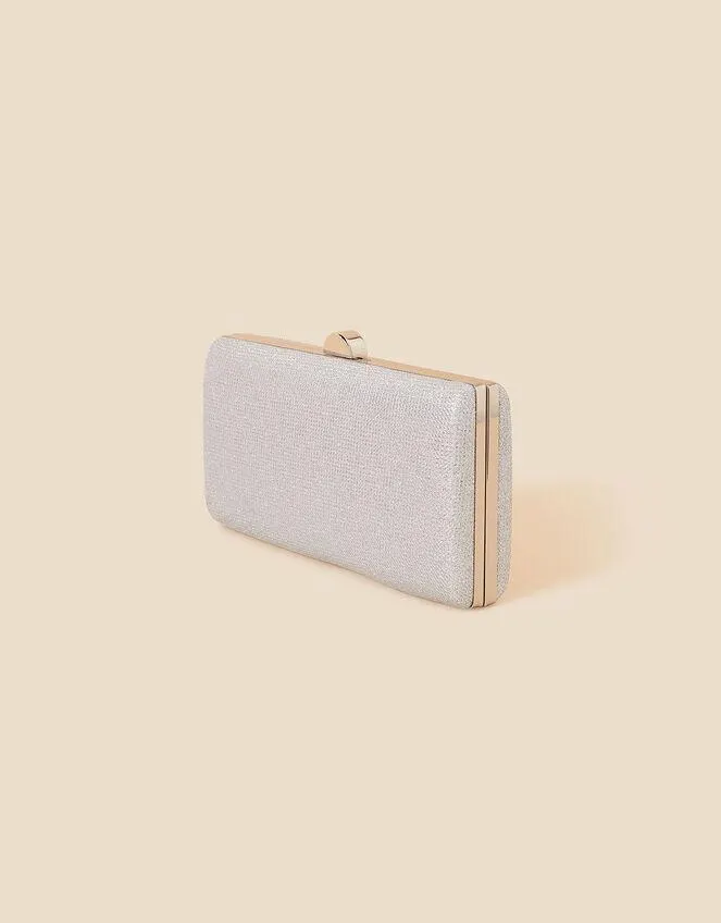 Metallic Hardcase Clutch Bag