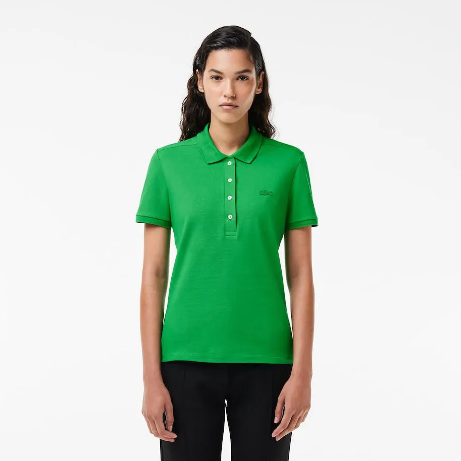 L.12.D Slim Fit Stretch Mini Piqué Polo Shirt