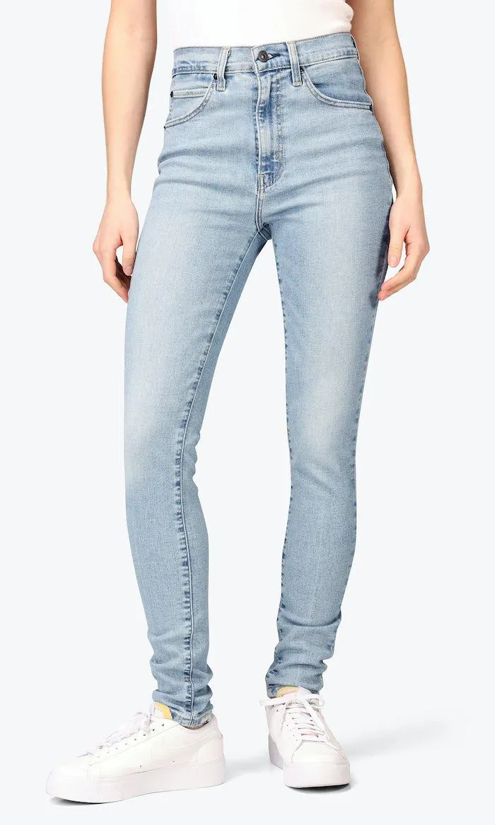 Retro High Skinny Lys Blå Jeans