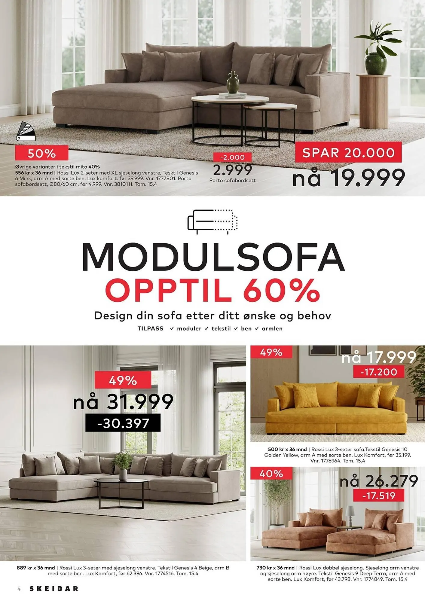 Skeidar kundeavis fra 30. mars til 15. april 2026 - kundeavisside 4