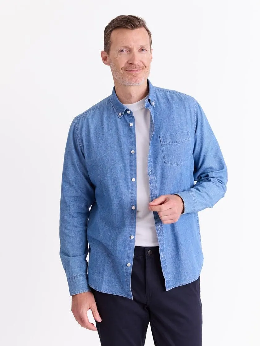 Chambray skjorte