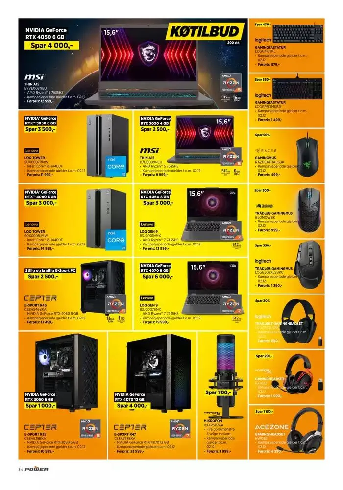 POWER Kundeavis fra 29. november til 13. desember 2024 - kundeavisside 34