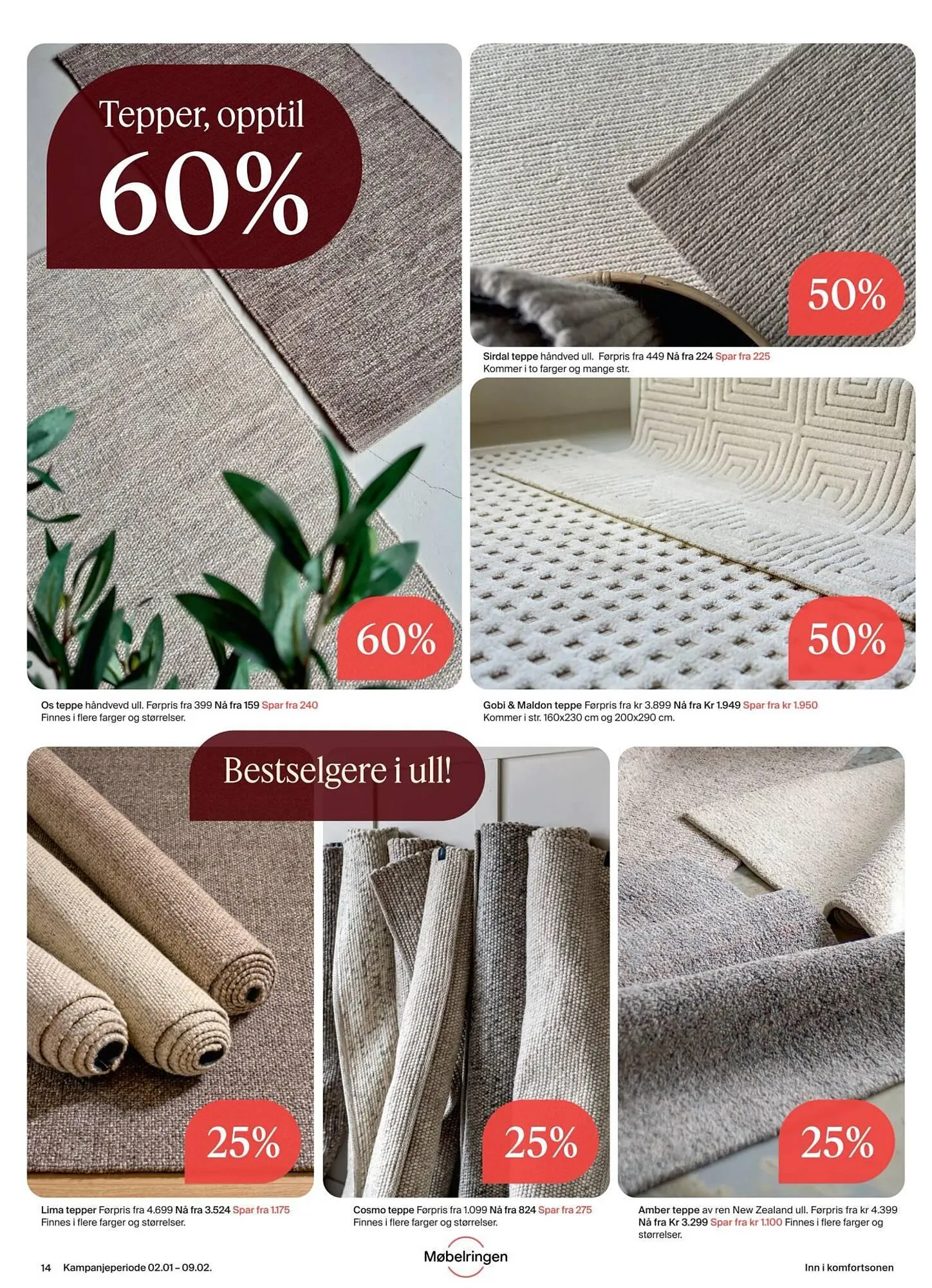 Møbelringen kundeavis fra 2. januar til 9. februar 2026 - kundeavisside 14