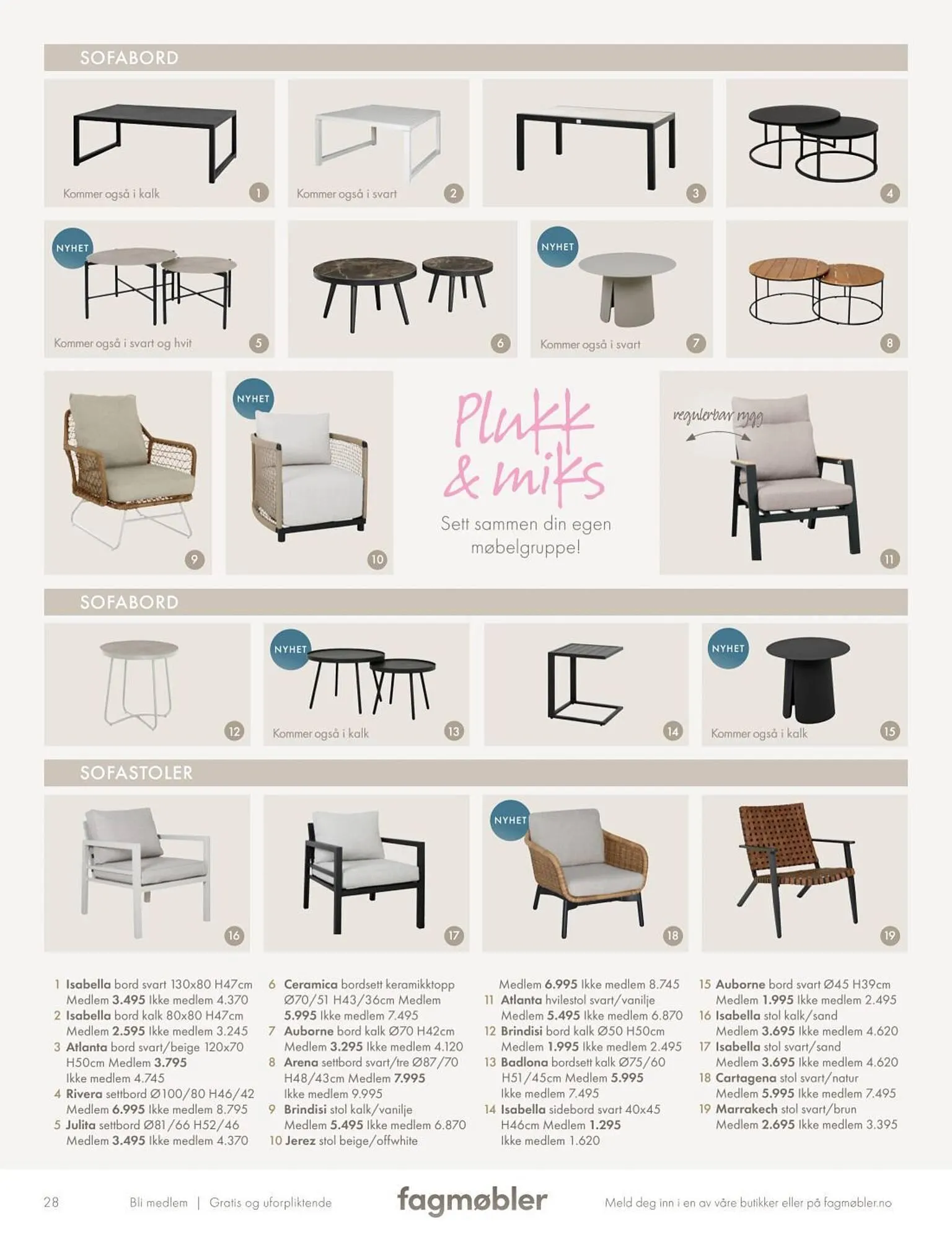 Fagmøbler Kundeavis fra 20. februar til 30. september 2025 - kundeavisside 28