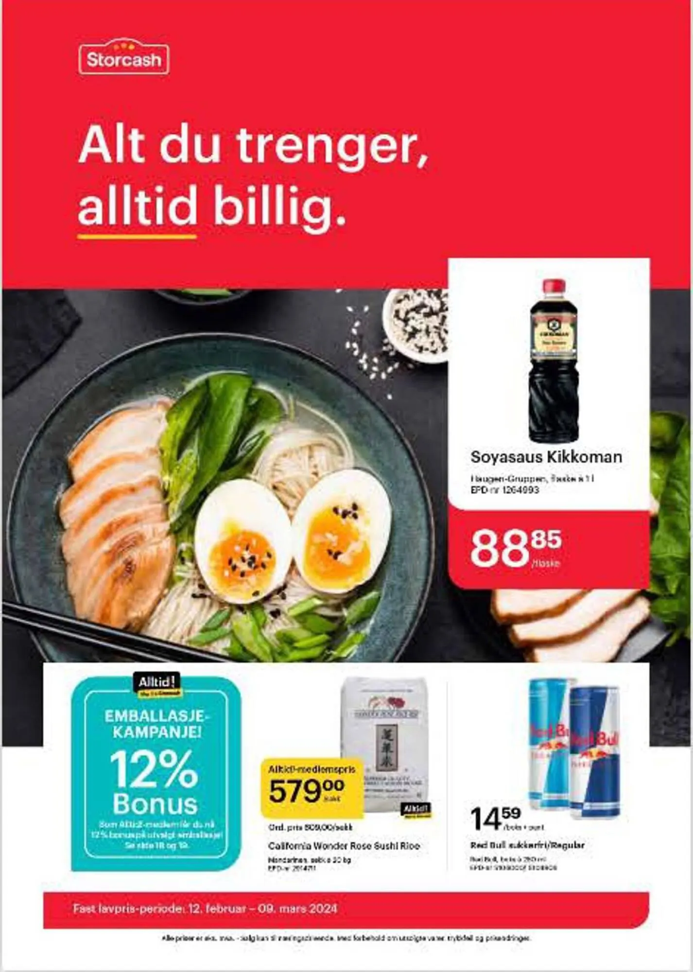Storcash Kundeavis fra 12. februar til 9. mars 2024 - kundeavisside 