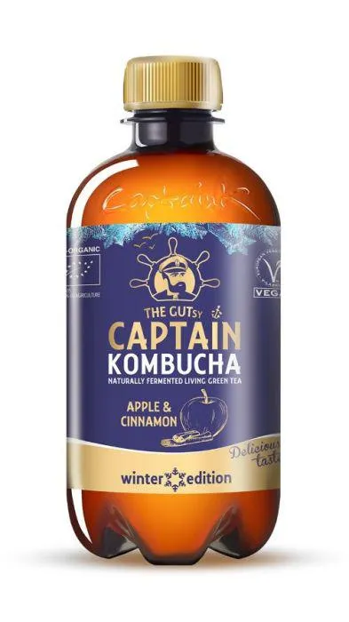 Captain Kombucha Winter Edition Apple and Cinnamon