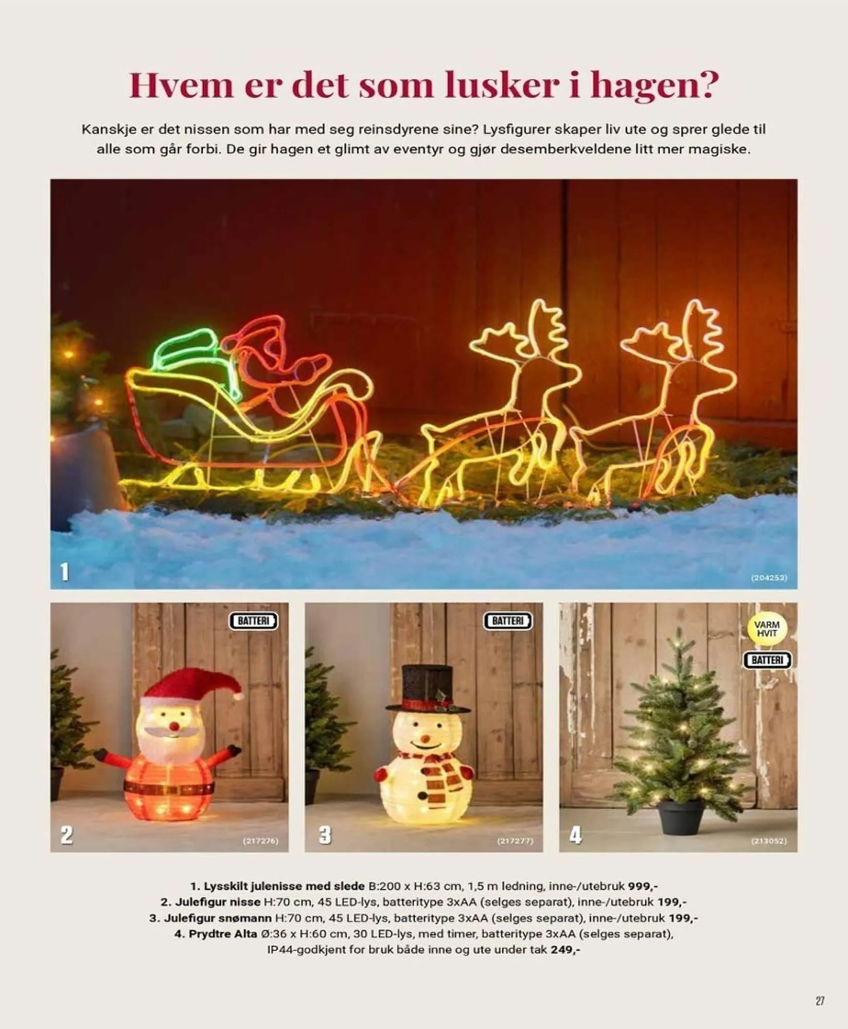 Europris kundeavis fra 29. oktober til 24. desember 2025 - kundeavisside 27