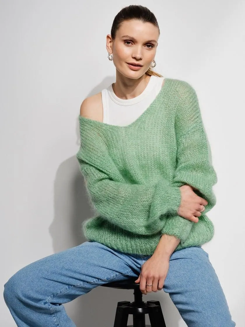 Stina genser i mohairblanding