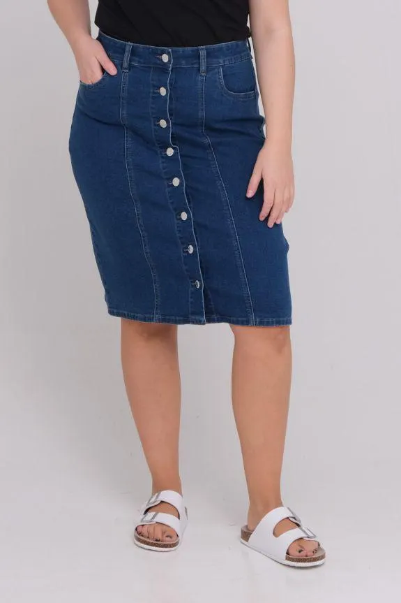 Iben denim skjørt