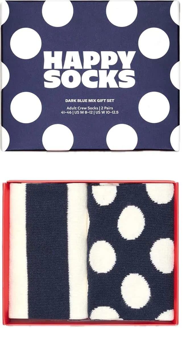2-Pack Dark Blue Mix Socks Gift Set