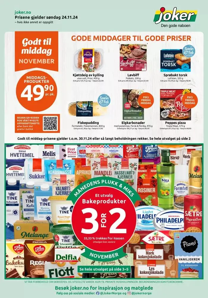 Joker Kundeavis fra 24. november til 8. desember 2024 - kundeavisside 1