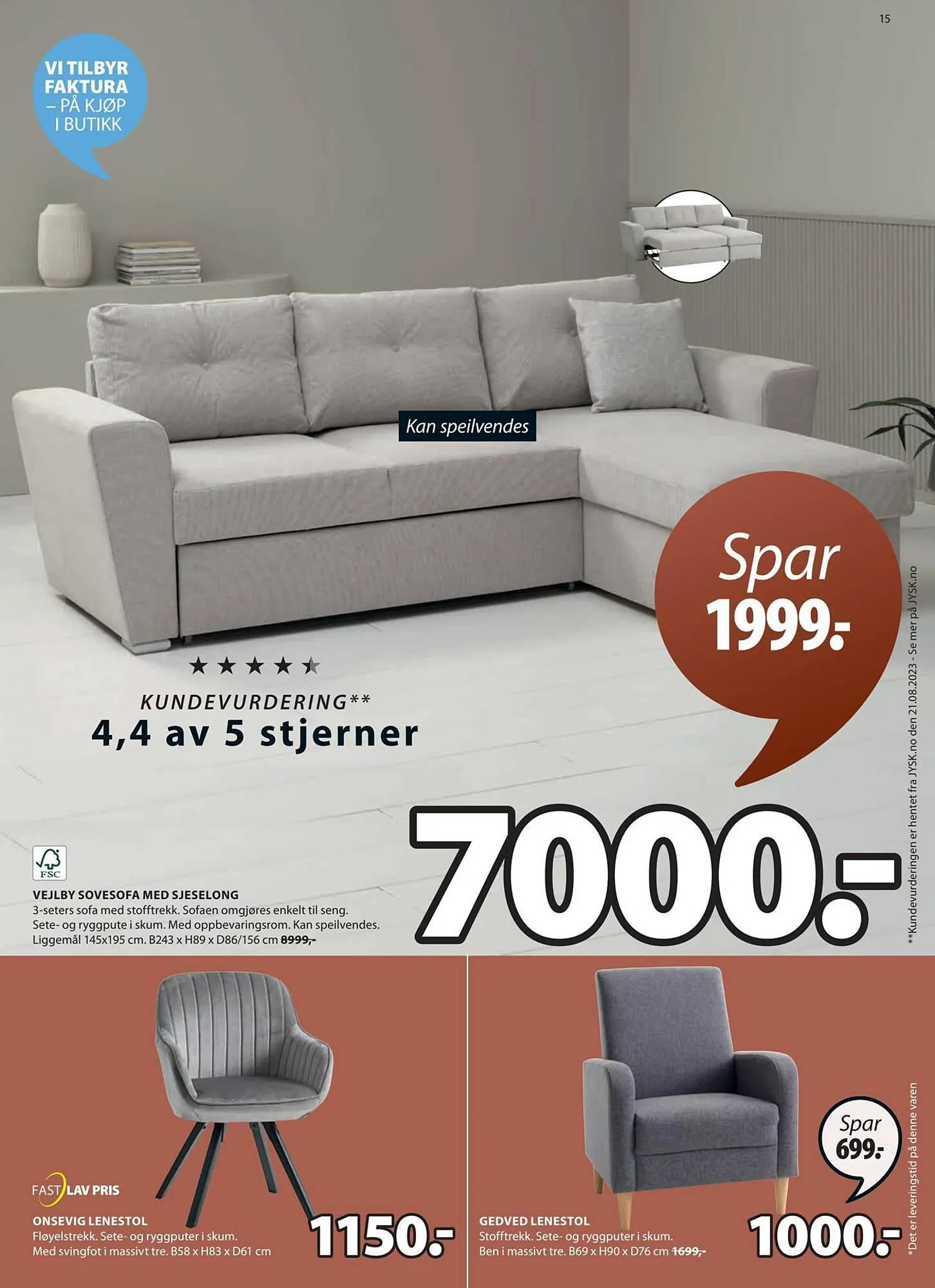 JYSK Kundeavis fra 17. september til 23. september 2023 - kundeavisside 15