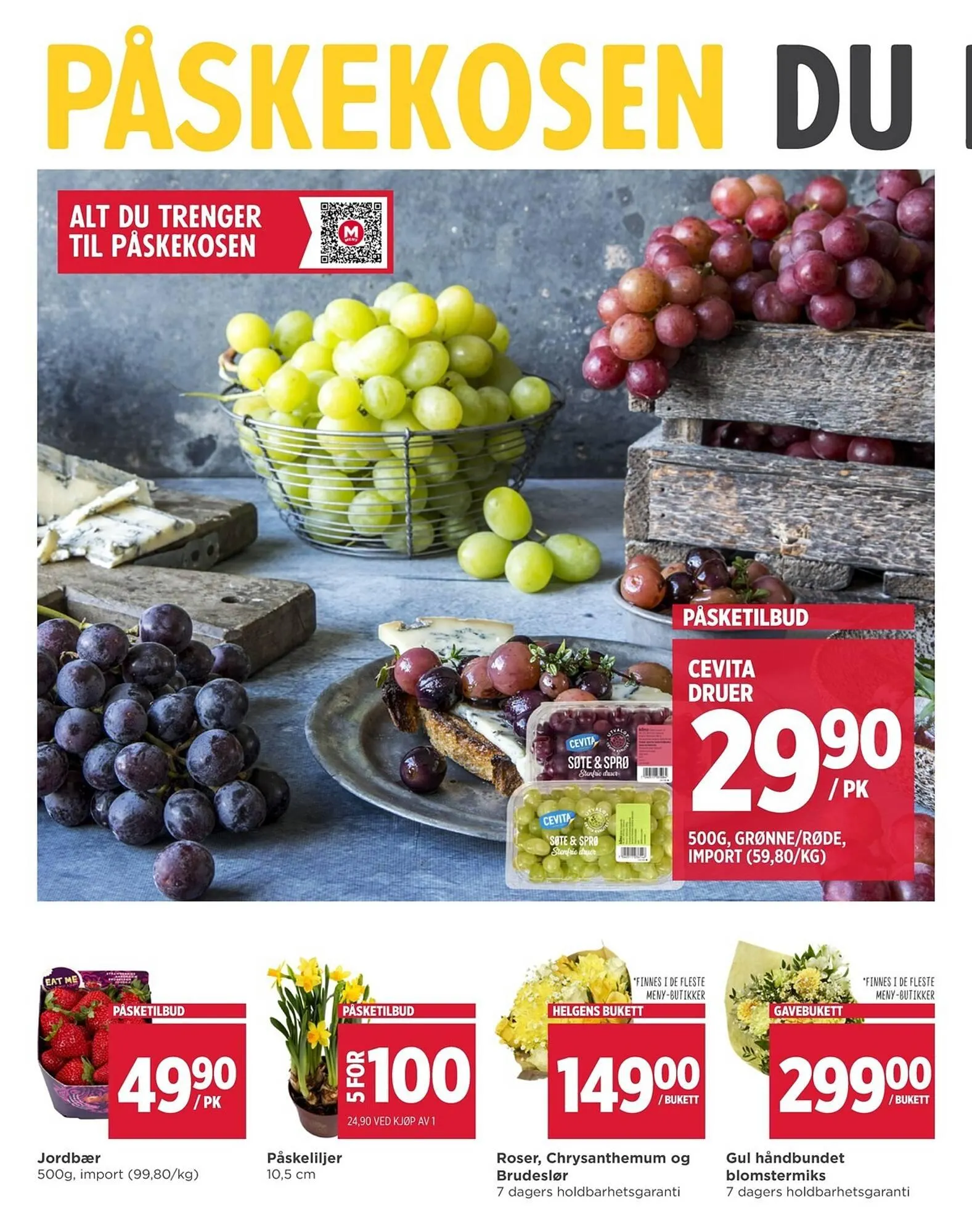 Meny kundeavis fra 23. mars til 4. april 2026 - kundeavisside 10