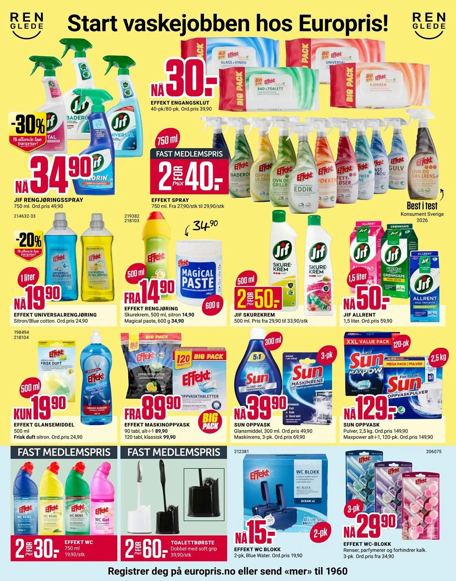 Europris kundeavis fra 23. februar til 1. mars 2026 - kundeavisside 3