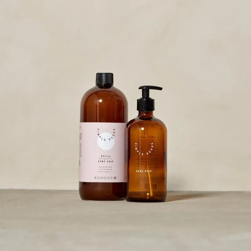 Geranium refill håndsåpe 1000 ml lys rosa