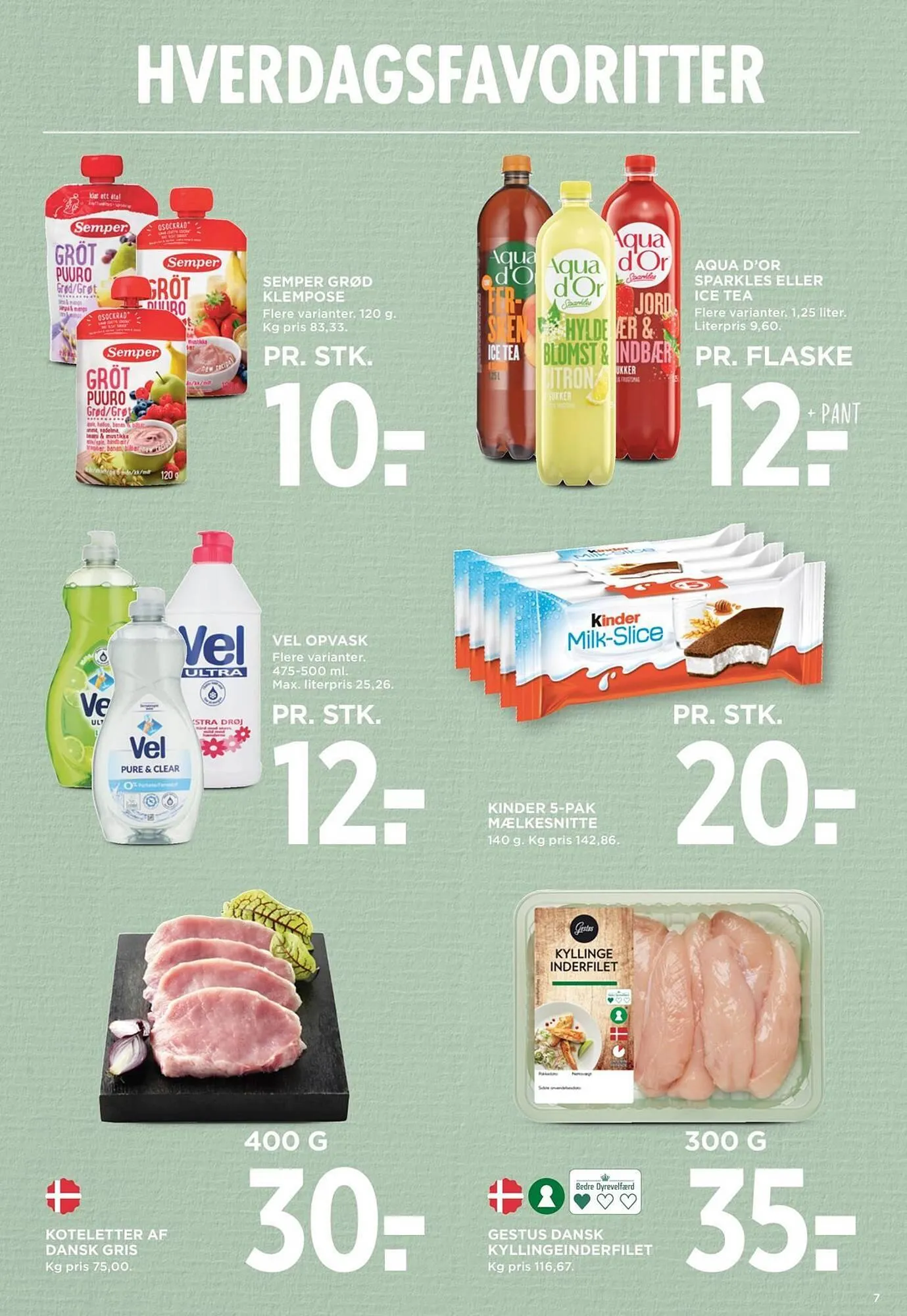 Meny kundeavis fra 13. mars til 19. mars 2026 - kundeavisside 7