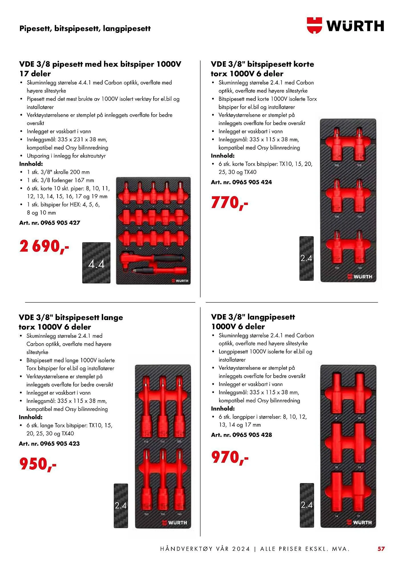Würth Kundeavis fra 5. februar til 2. juni 2024 - kundeavisside 57