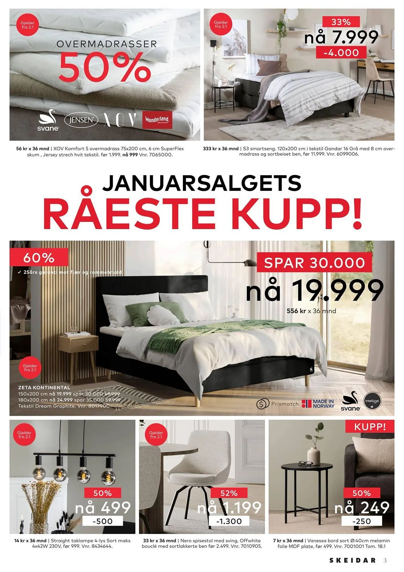 Skeidar kundeavis fra 30. desember til 2. januar 2026 - kundeavisside 3