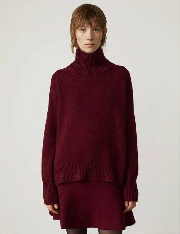 The Heidi Sweater Cherry