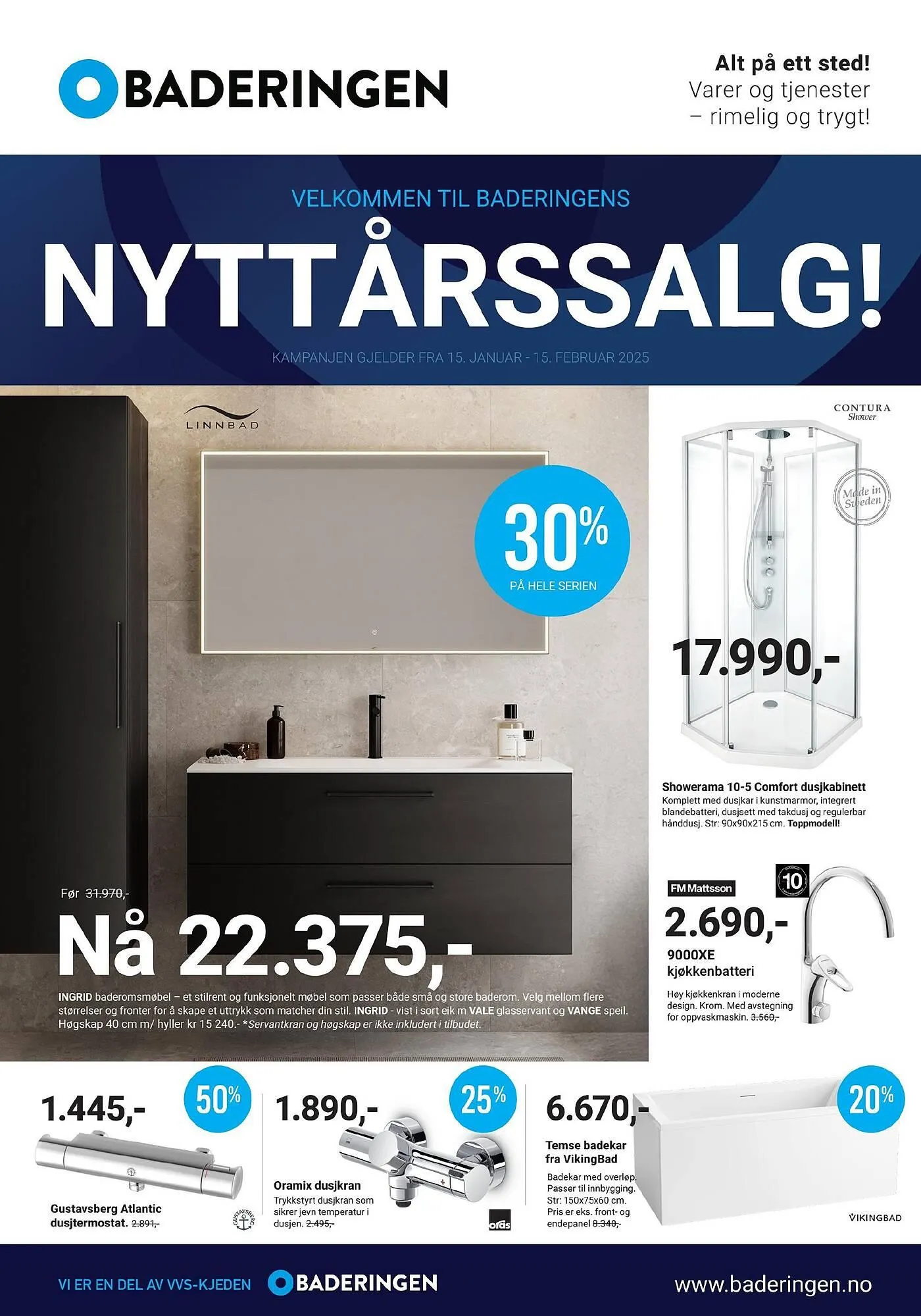 Baderingen Kundeavis fra 15. januar til 15. februar 2025 - kundeavisside 1