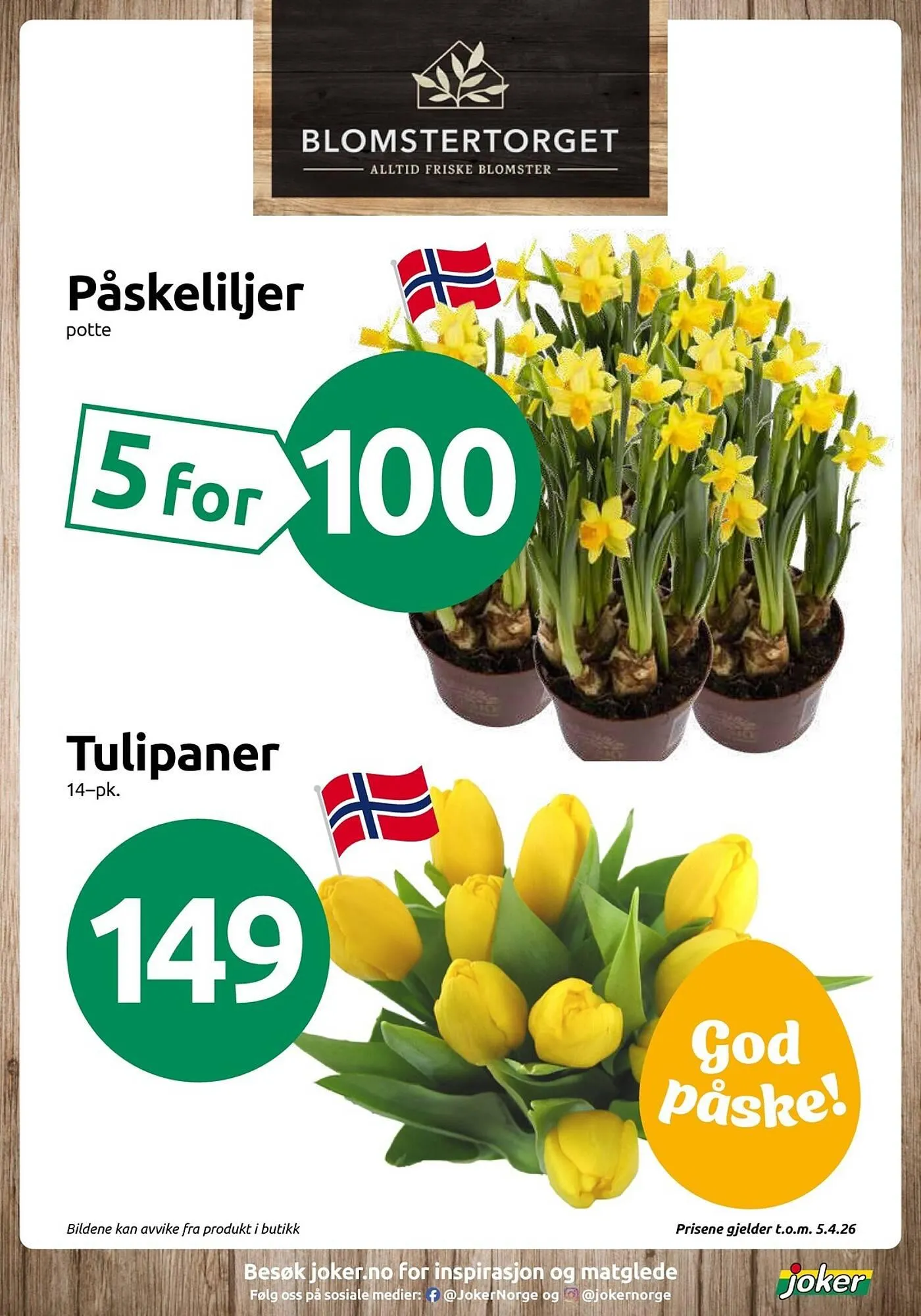 Joker kundeavis fra 30. mars til 4. april 2026 - kundeavisside 11