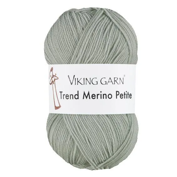 Viking Garn Trend Merino Petite 50 g tåkegrønn 334