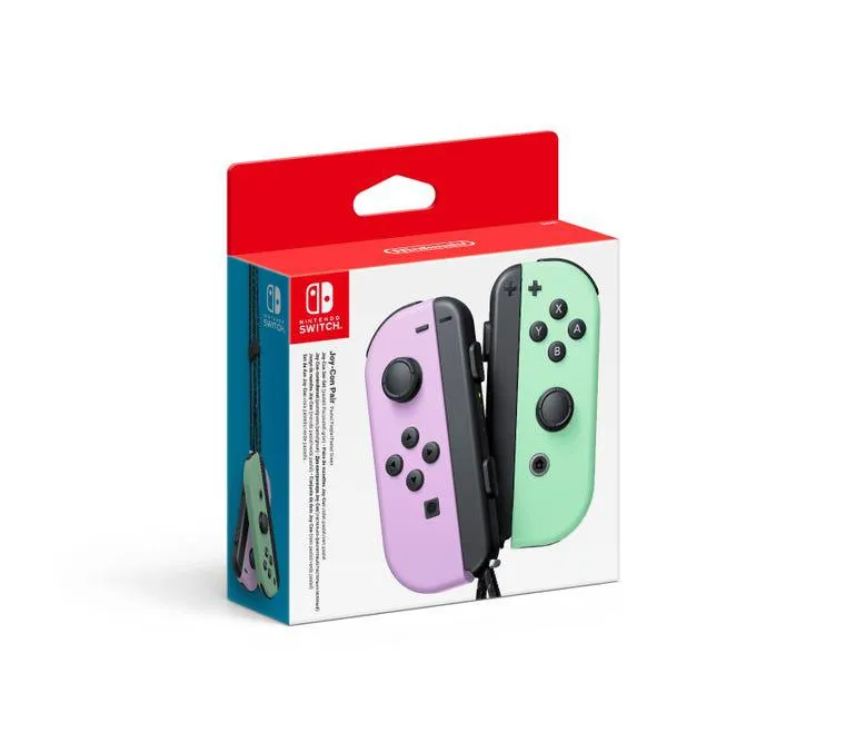 Nintendo Switch - Joy-Con - Kontrollere (par) - Pastel Lilla og Pastel Grønn