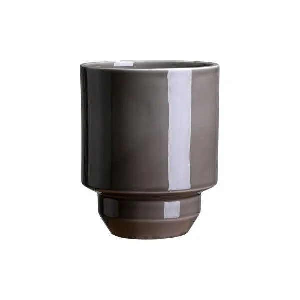 Hoff GLAZED Ø 21 cm potte, pearl grey