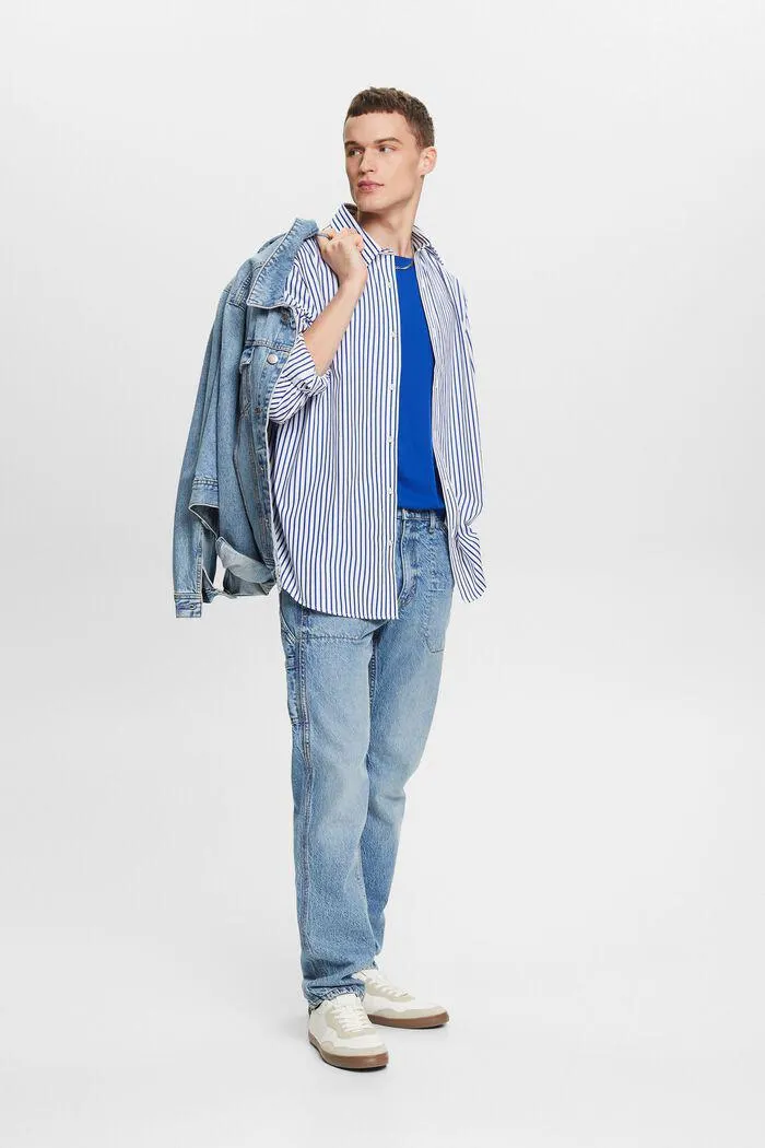 Striped Poplin Shirt