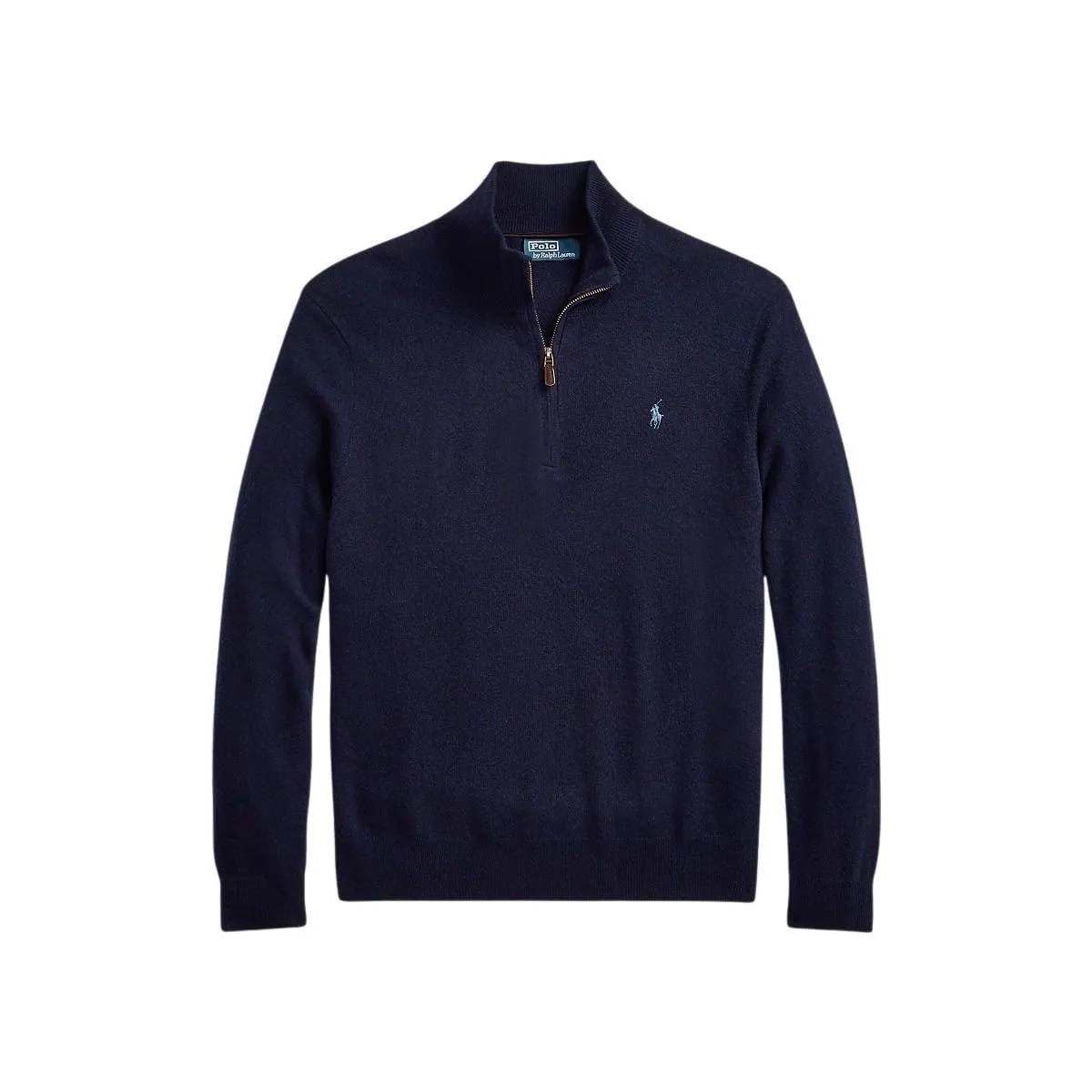 Wool Quarter-Zip Sweater – Marine
