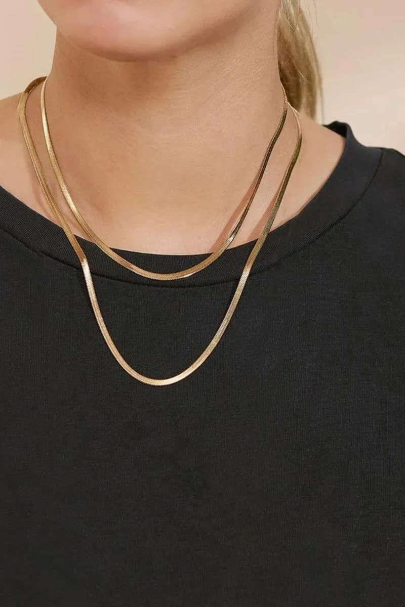 Chain Herringbone 45 Gold