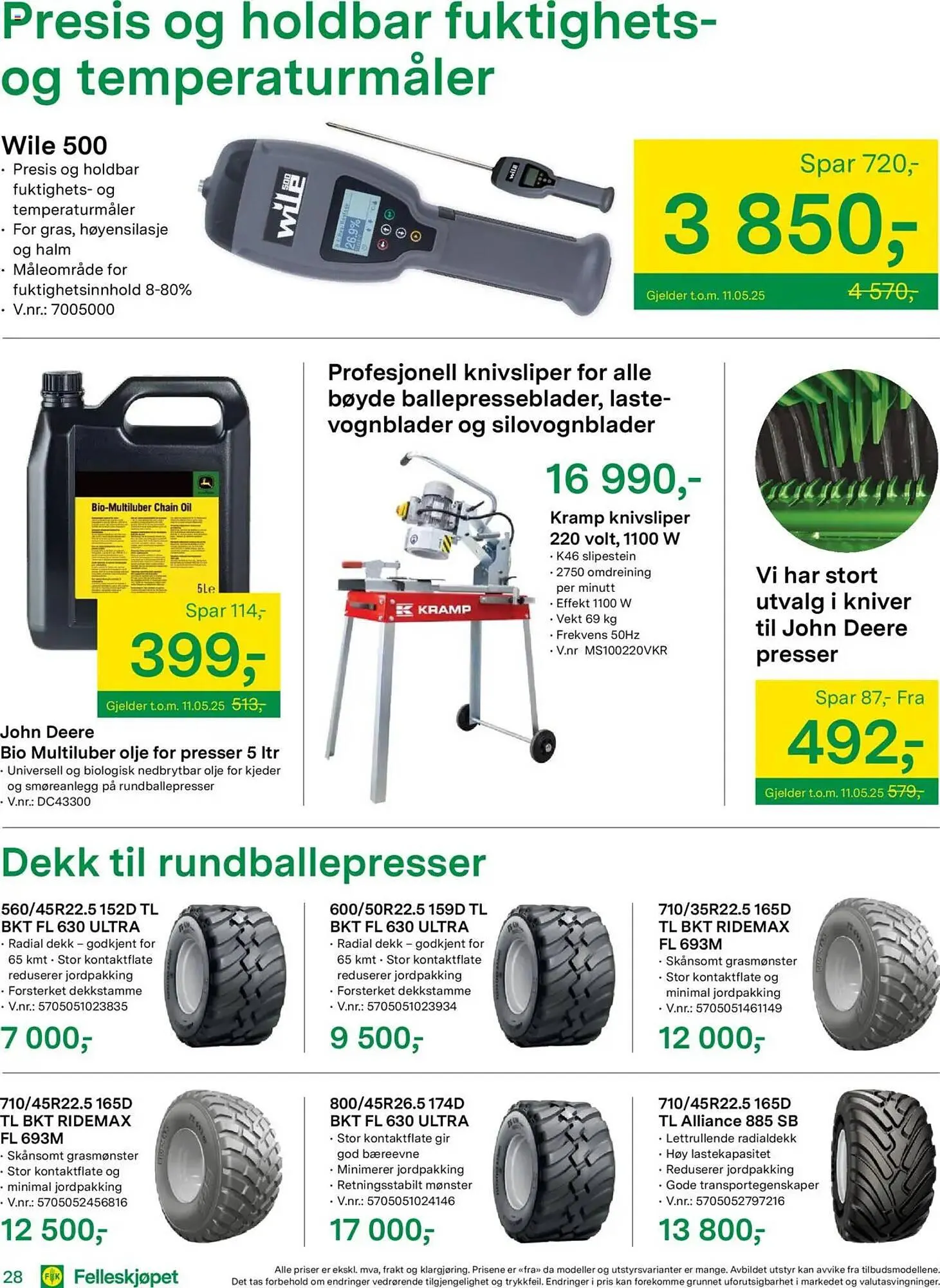 Felleskjøpet Kundeavis fra 9. mai til 31. desember 2025 - kundeavisside 28