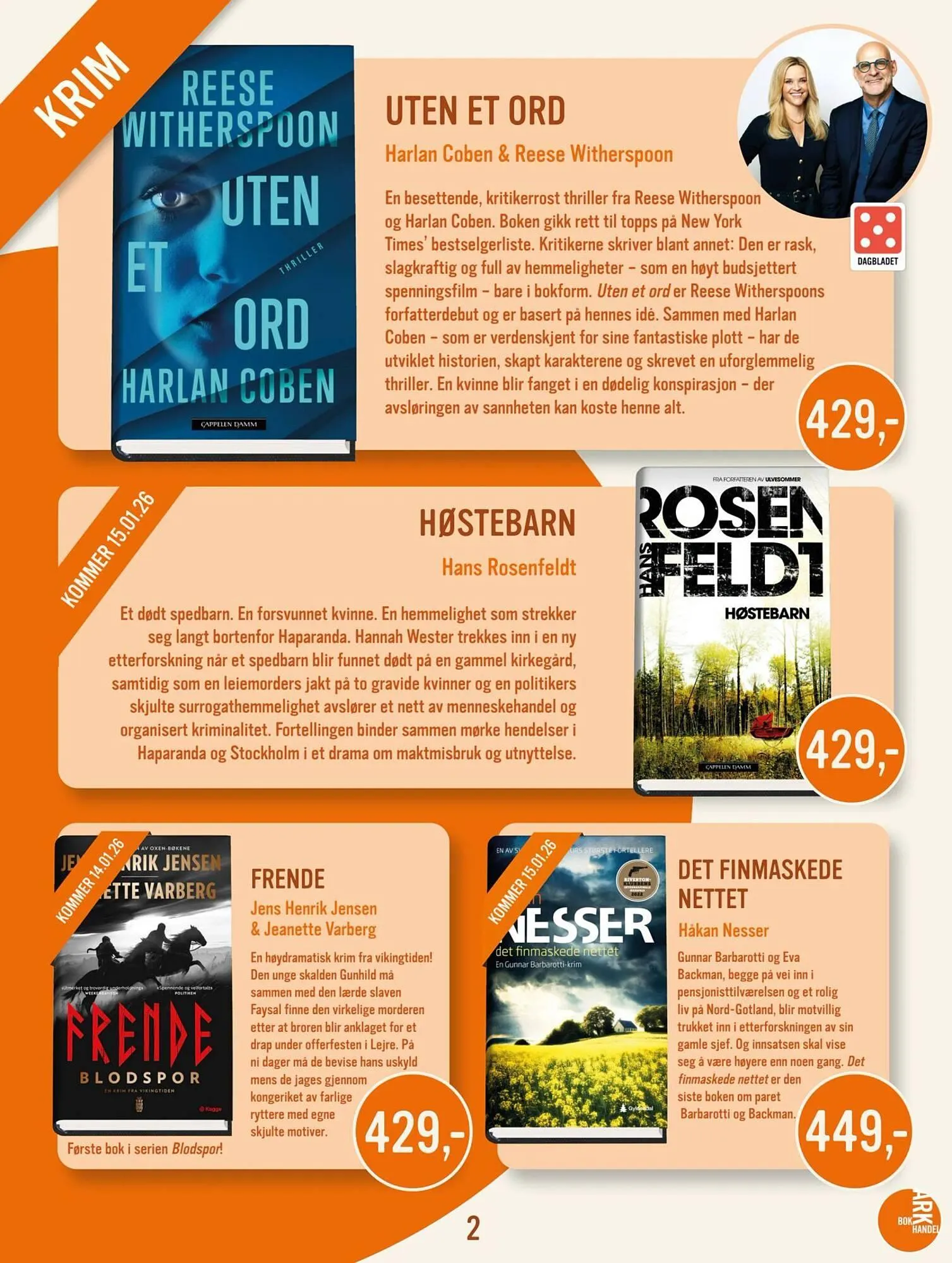 Ark Bokhandel kundeavis fra 4. januar til 1. februar 2026 - kundeavisside 2