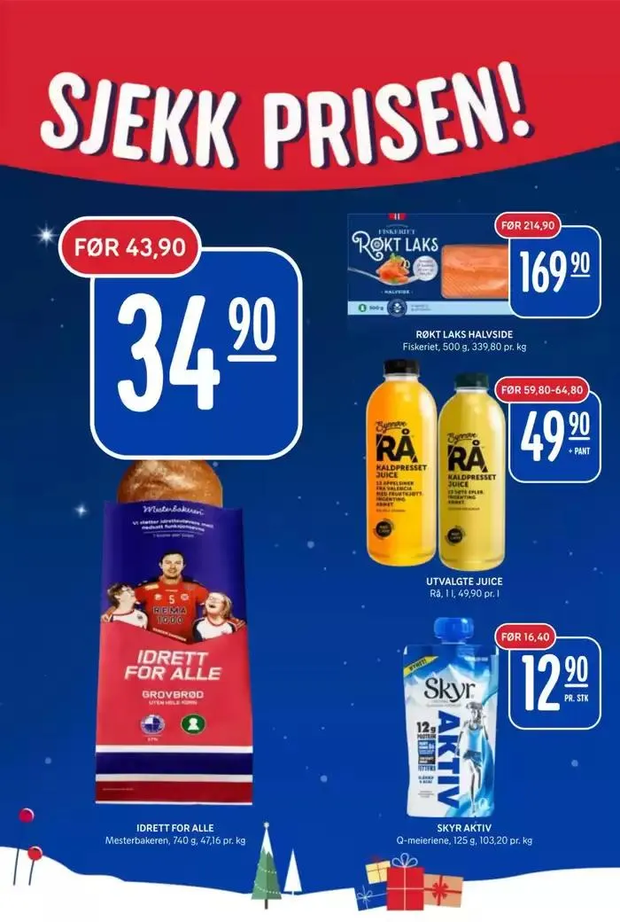 Aktuelle tilbud og kampanjer fra 1. desember til 7. desember 2024 - kundeavisside 8