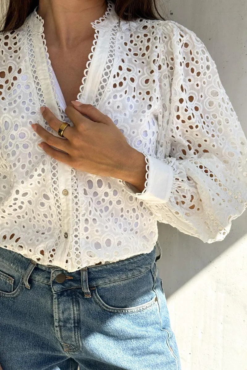 Viola CC Anglaise Shirt White