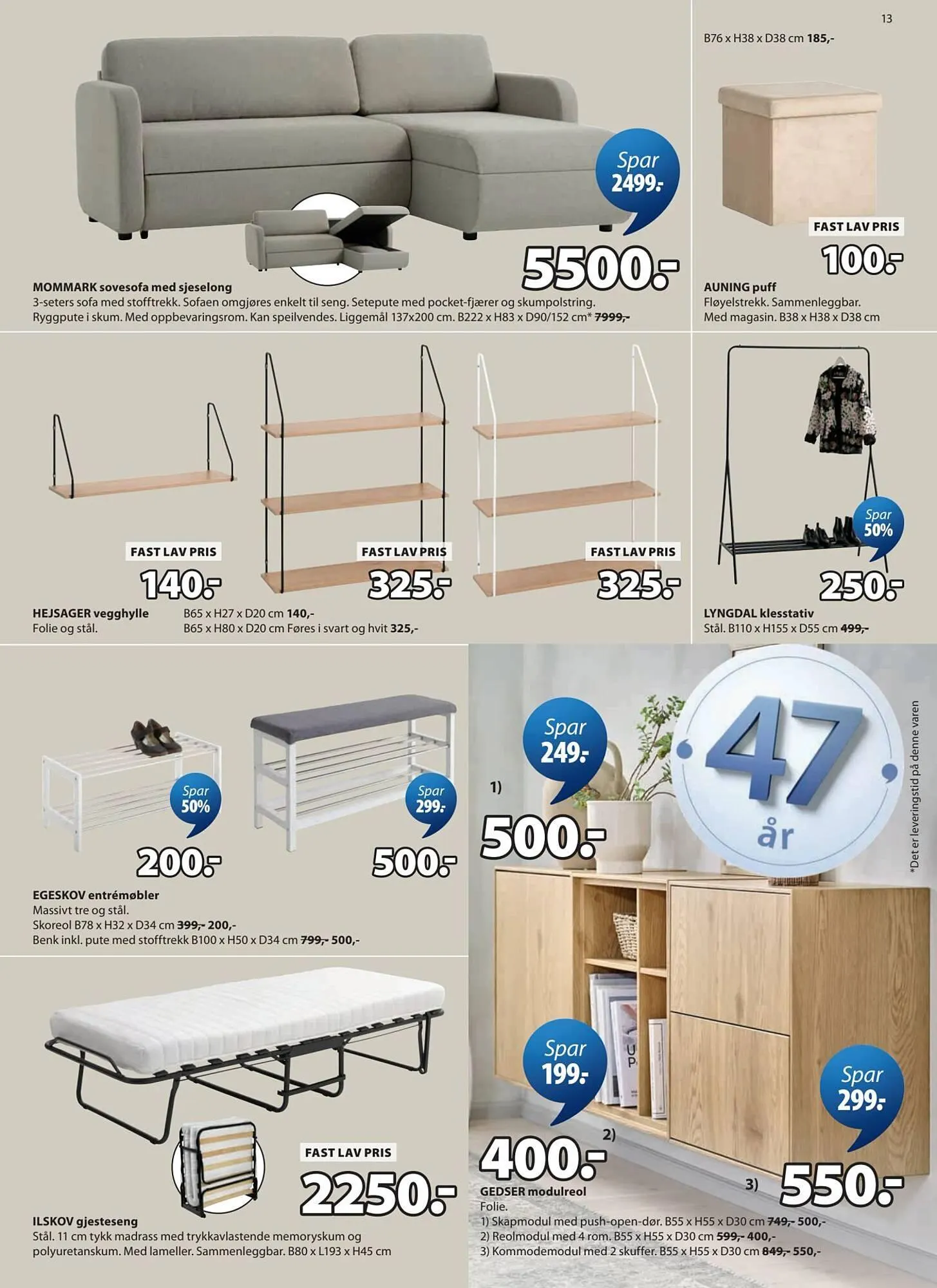 JYSK kundeavis fra 30. mars til 12. april 2026 - kundeavisside 13