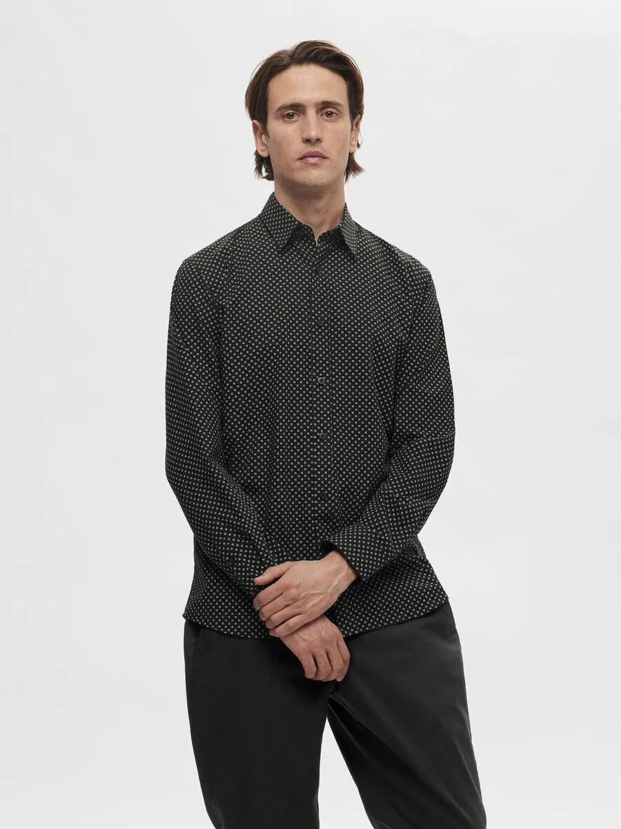 LINBLANDING SLIM FIT SKJORTE