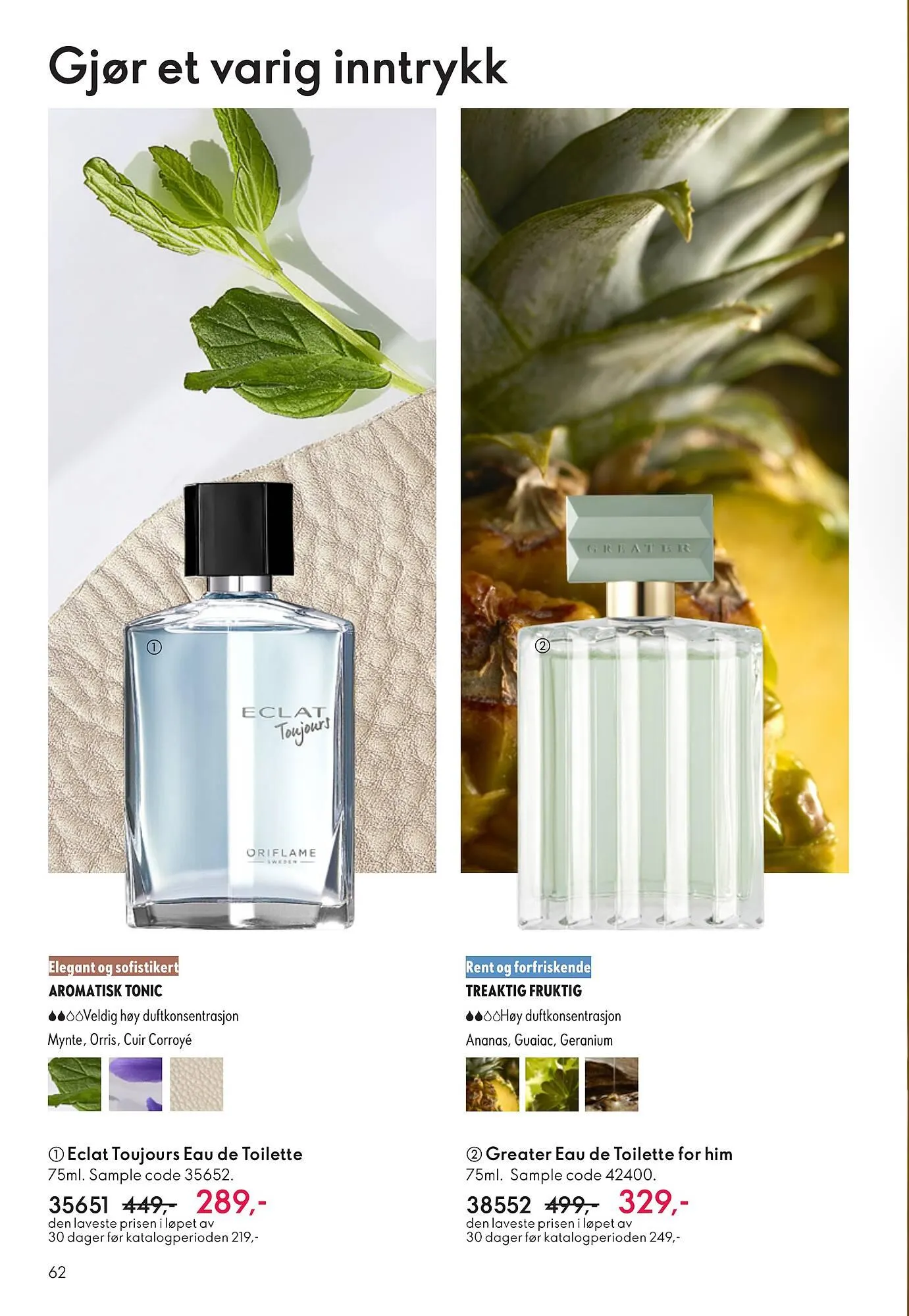 Oriflame katalog fra 2. desember til 9. desember 2025 - kundeavisside 62