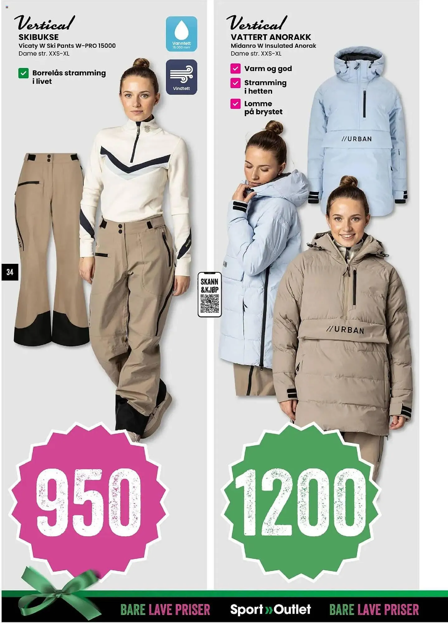 Sport Outlet kundeavis fra 2. desember til 24. desember 2025 - kundeavisside 34